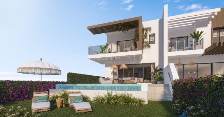 Modern townhouse next to El Chaparral Golf Course, Mijas