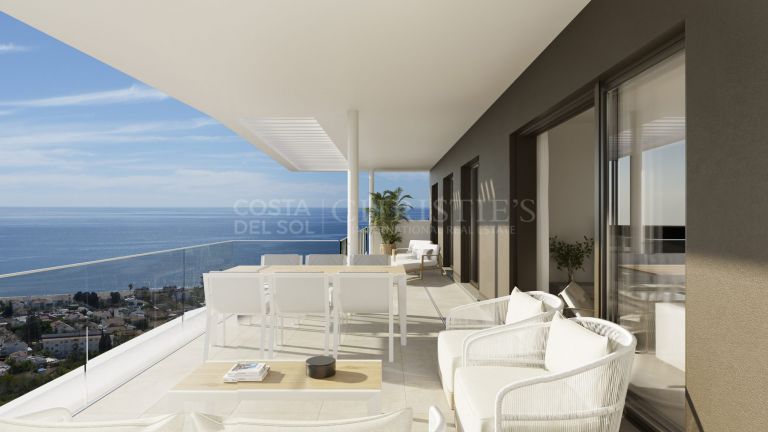 Penthouse met uitzicht op zee en hoge winstgevendheid voor investeerders in Rincón de la Victoria