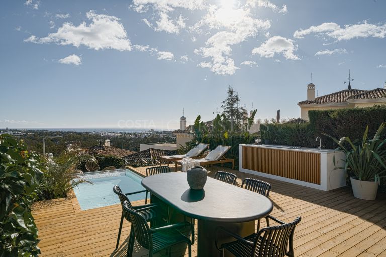 Ongelooflijk appartement met privézwembad en uitzicht op de kust in Nueva Andalucia