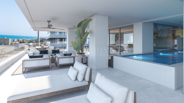 Geweldig appartement in Malaga met prachtig panoramisch uitzicht op zee.