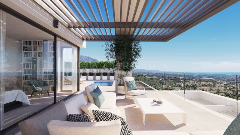 Apartment with sea views in Aqualina Residences, La Quinta Golf