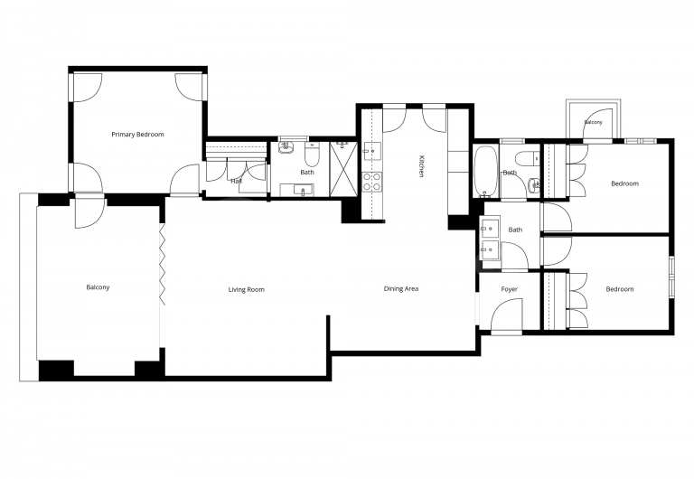 Renovated apartment in exclusive residential area