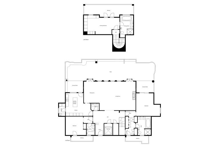 Zweistöckiges Penthouse zu verkaufen in Las Alamandas