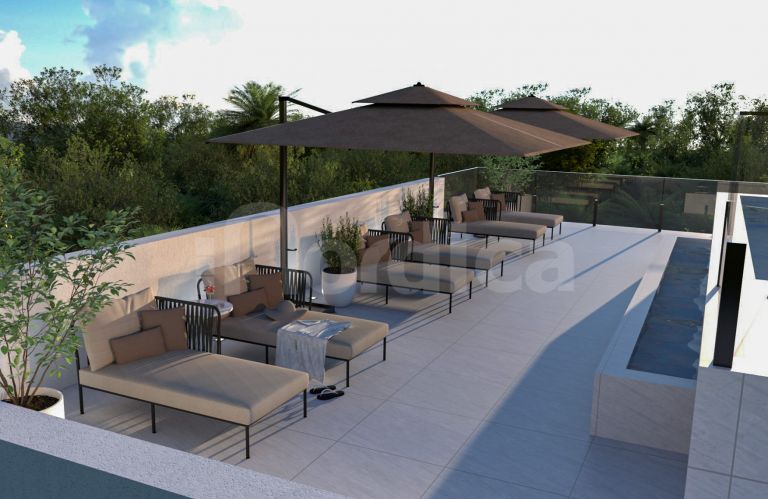 Land with a project and building permit approved