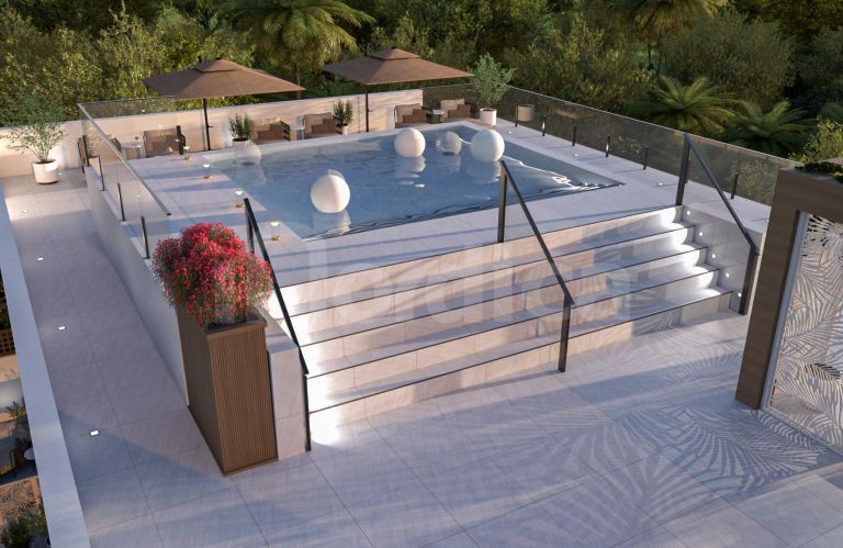 Land with a project and building permit approved