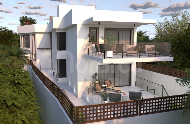 Land with a project and building permit approved