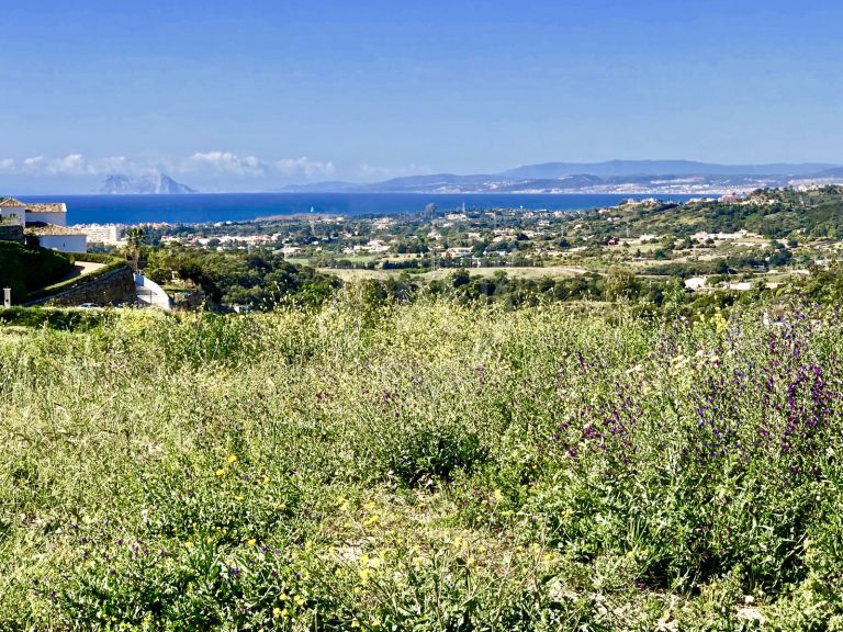 Elevated Large Flat Plot with Panoramic South West Sea Views