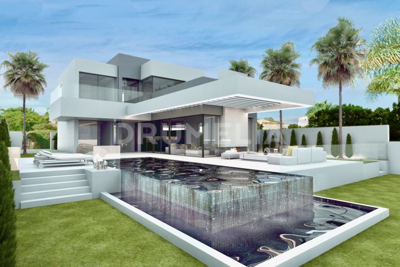 Estepona, Brand-new Imposing Modern Luxury Villa in Beautiful Atalaya, Estepona
