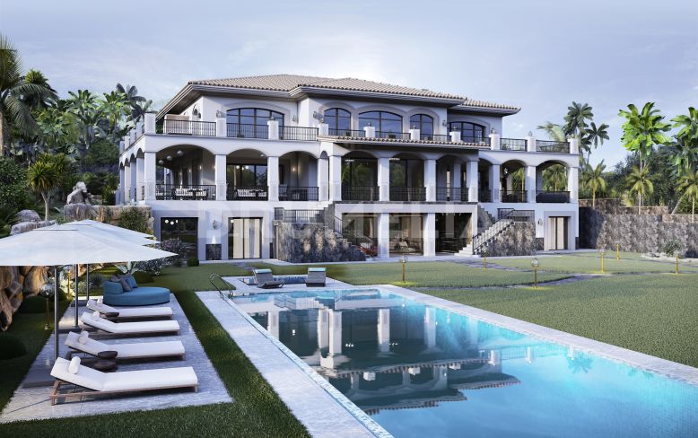 Marbella Goldene Meile, Neu gebautes Herrenhaus mit mediterranem Design in Sierra Blanca