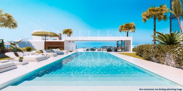 Exclusive townhouses in Rio Real, Marbella East with panoramic views