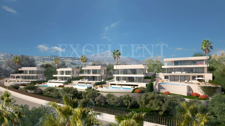 Contemporary, new design villa in Nueva Andalucia, Marbella with sea views