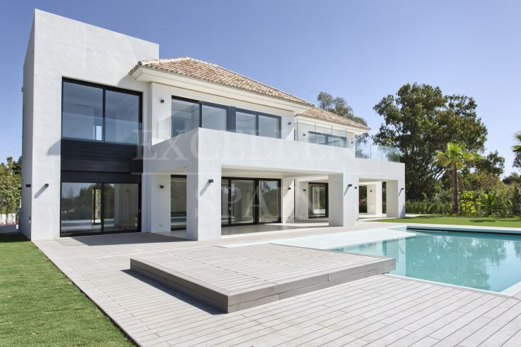 Casasola, Estepona, contemporary, modern villa under construction