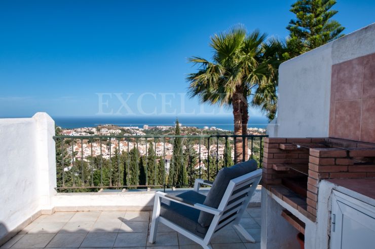 Vivienda pareada con vistas panorámicas al mar en Mirador Rancho Domingo, Benalmádena