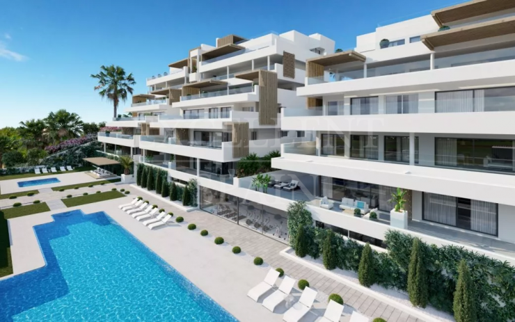 Alexia, een nieuwbouw project van stijlvolle, moderne appartementen met uitzicht en gelegen nabij de haven van Estepona.