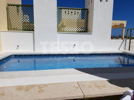 Lovely penthouse apartment with a private plunge pool. Great views.
