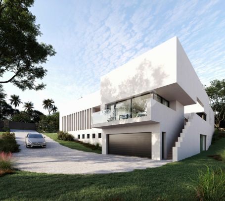 Contemporary style villa under construction in the F zone