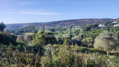 Elevated plot in Sotogrande Alto with panoramic views of the golf course and lake, featuring an approved contemporary project and ready to build.