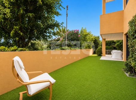 Spacious Ground Floor 3-Bedroom Apartment in Ribera del Marlin, Sotogrande Marina, with Private Garden