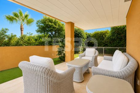 Spacious Ground Floor 3-Bedroom Apartment in Ribera del Marlin, Sotogrande Marina, with Private Garden