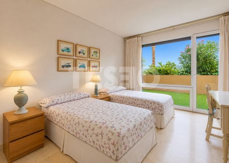 Spacious Ground Floor 3-Bedroom Apartment in Ribera del Marlin, Sotogrande Marina, with Private Garden