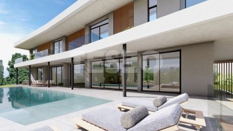 Fantastic plot with licence to build a stunning contemporary house with sea and club house views.