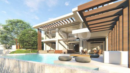 New luxury villa for sale is located in La Paloma, Manilva