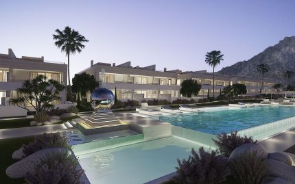Apartamento duplex en nueva urbanizacion de lujo en el corazon de Milla de Oro de Marbella.