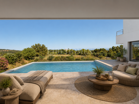 Villa moderna con vistas panorámicas al mar en La Reserva, Sotogrande
