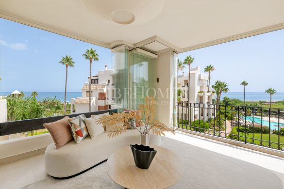 Frontline beach apartment, sea views, New Golden Mile, Estepona