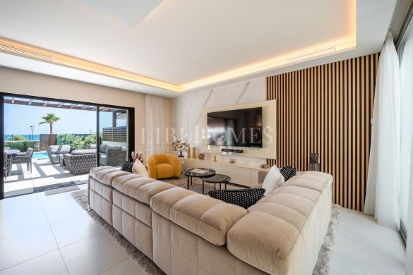 Beachfront townhouse with private pool, New Golden Mile, Estepona