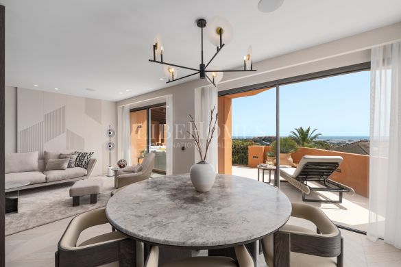 Apartment with sea views in Los Belvederes, Nueva Andalucía, Marbella