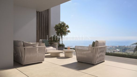 Apartamento de obra nueva, vistas al mar, Nueva Milla de Oro, Estepona