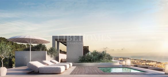 Villa de lujo a estrenar, vistas al mar, Milla de Oro de Marbella