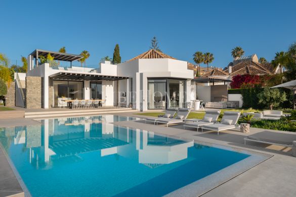 Villa de 1 seul étage, vue imprenable, Aloha, Nueva Andalucía, Marbella