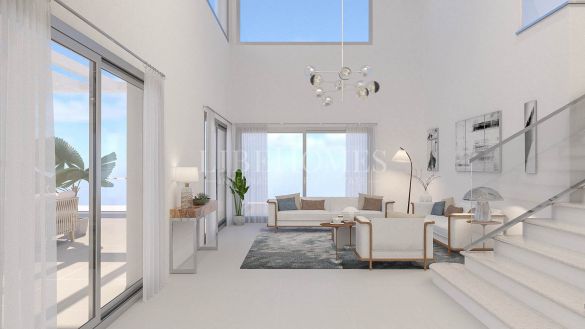 New villa, beautiful views of the sea and Sotogrande, in Chullera