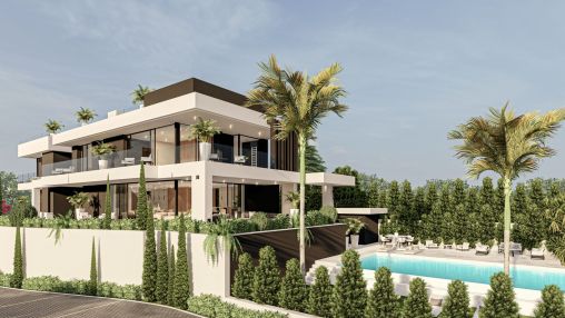 3 luxury villas project with building licence and panoramic sea views in La Carolina