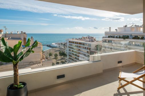 Contemporary Penthouse with Open Sea Views in the Center of Marbella