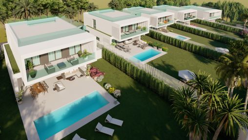 Proyecto de nuevas villas con piscinas