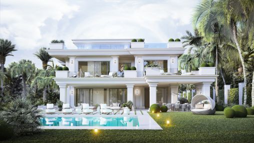 Villa contemporánea con vistas al mar Mediterráneo