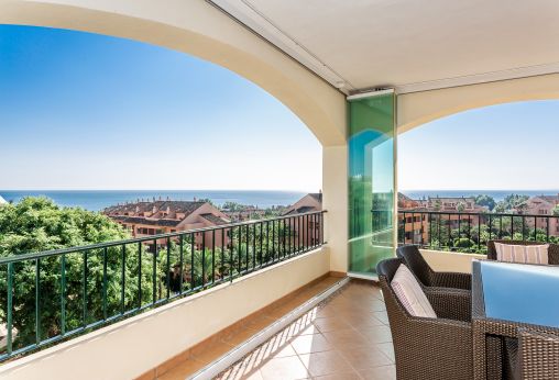 Penthouse with sea views next to the beach in Bahia de Marbella