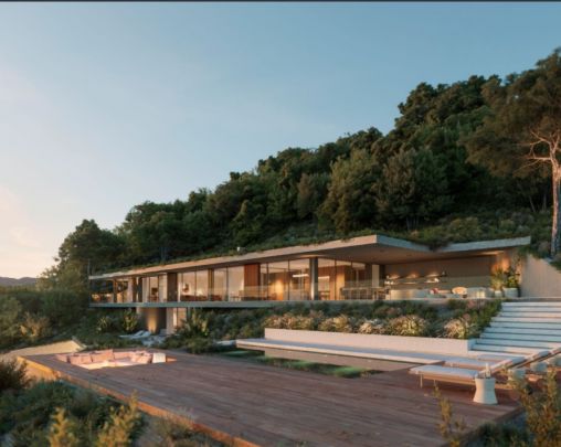 Villa mit avantgardistischem Design im Einklang mit der Natur, Monte Mayor