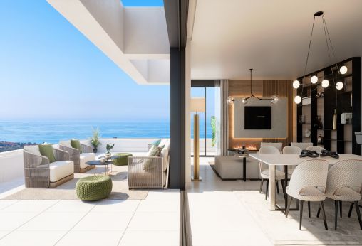 Luxury apartment with panoramic views in Altos de Los Monteros Marbella