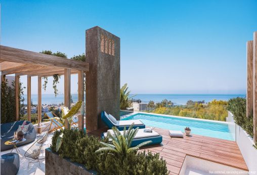 Villas de lujo con vistas panorámicas en Río Real Marbella