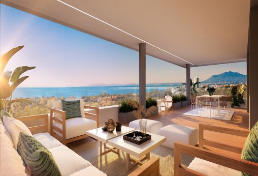 Luxury apartments with sea views in Santa Clara Golf Marbella