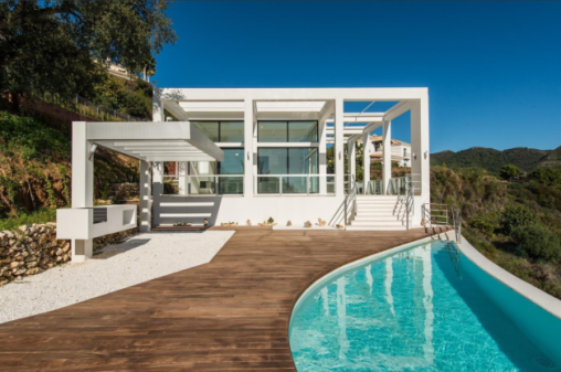 New modern villa with stunning sea views, Monte Mayor