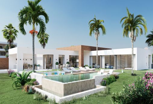 Moderne Designervilla mit Panoramameerblick in Altos de Los Monteros Marbella