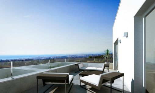 Contemporary apartments with open sea views in Los Monteros