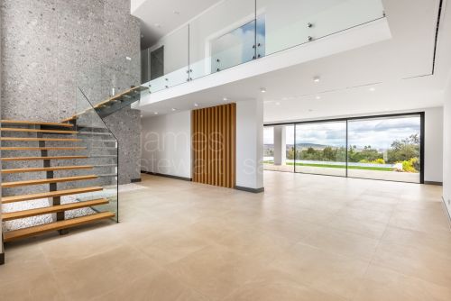 Spectacular modern style east facing villa with fabulous mountain and sea views.
