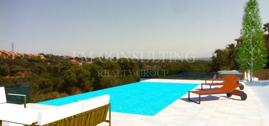 Stunning, newly constructed villa in Elviria, frontline to the Santa Maria golf course.
