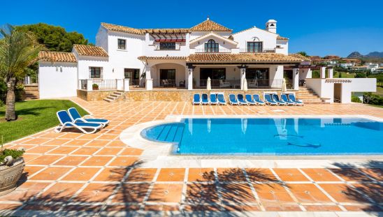 Villa Vitelli with Andalusian style situated in Cancelada, Estepona.